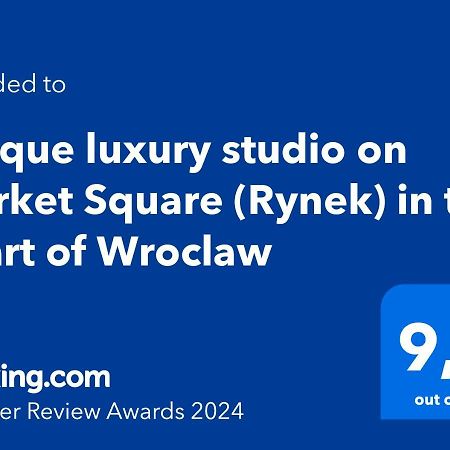 Апартаменты Unique Luxury Studio On Market Square Вроцлав Экстерьер фото
